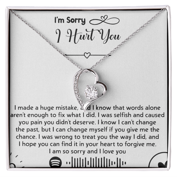 To my Wife [girl friend] - Forever love Necklace - I'm So Sorry I Hurt You - The Love Sparkle