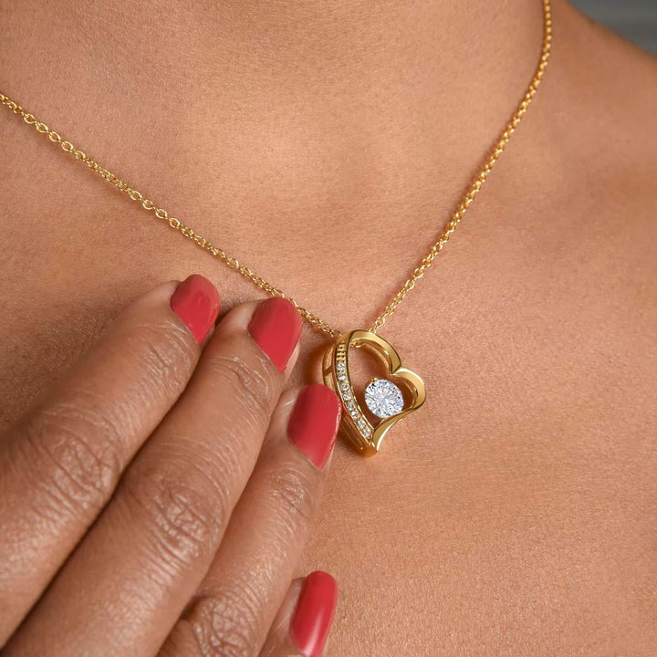 To My Wife - My Heart - Forever love Necklace - A Blessed Home - The Love Sparkle