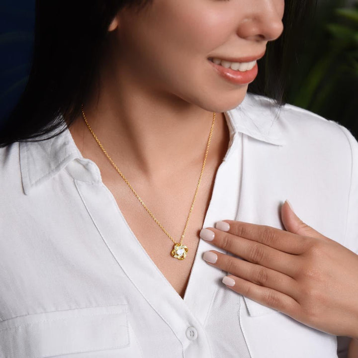 To My Wife - My Heart - Love Knot Necklace - A Blessed Home - The Love Sparkle