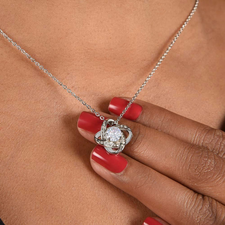 To My Wonderful Wife - The Love Knot Necklace - The Love Sparkle