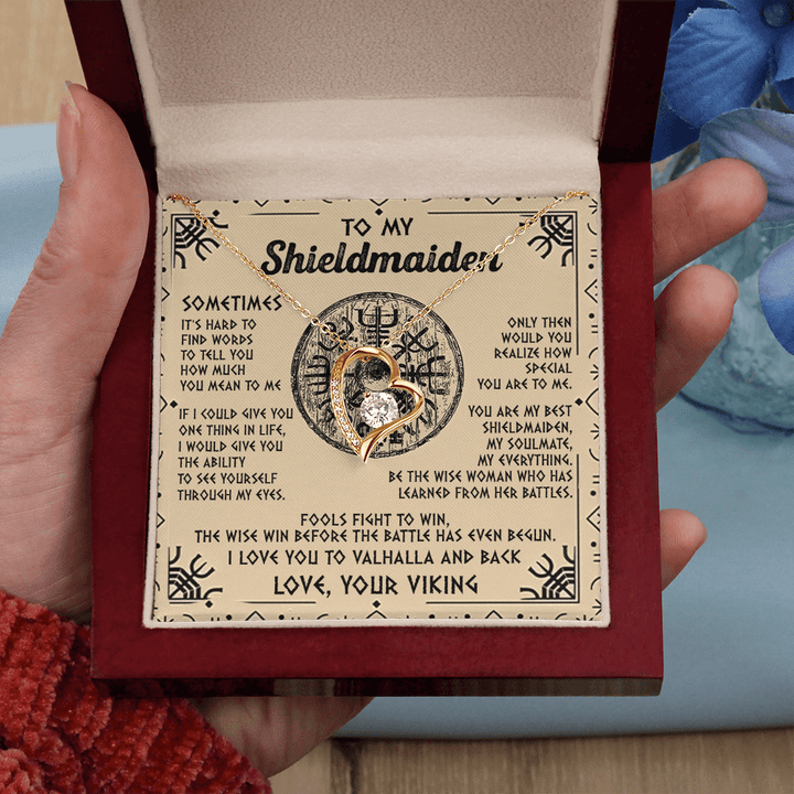 Viking Gift for Your Shieldmaiden - Forever Love Necklace - "My Everything" Shieldmaiden - The Love Sparkle