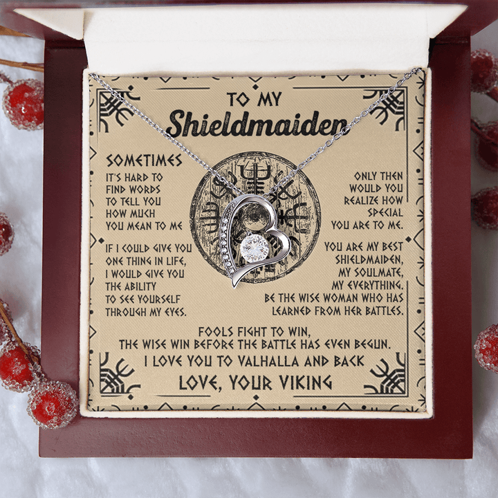 Viking Gift for Your Shieldmaiden - Forever Love Necklace - "My Everything" Shieldmaiden - The Love Sparkle