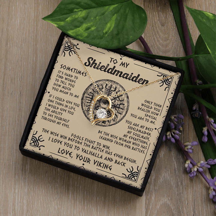 Viking Gift for Your Shieldmaiden - Forever Love Necklace - "My Everything" Shieldmaiden - The Love Sparkle