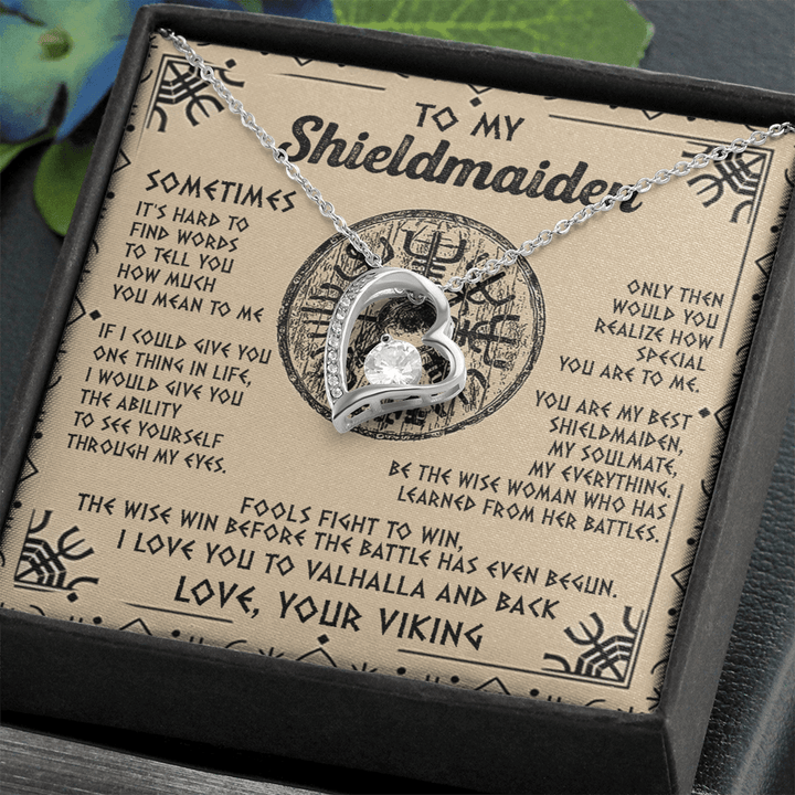 Viking Gift for Your Shieldmaiden - Forever Love Necklace - "My Everything" Shieldmaiden - The Love Sparkle