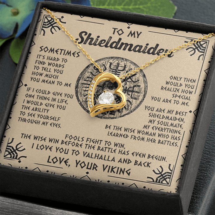 Viking Gift for Your Shieldmaiden - Forever Love Necklace - "My Everything" Shieldmaiden - The Love Sparkle
