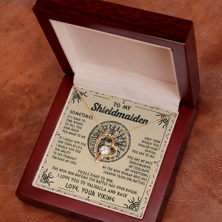 Viking Gift for Your Shieldmaiden - Forever Love Necklace - "My Everything" Shieldmaiden - The Love Sparkle