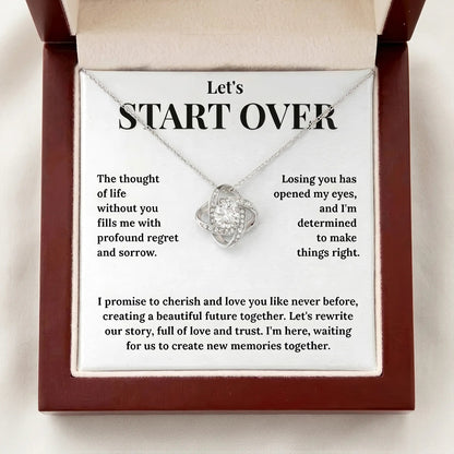 "Win Her Back" Love Knot Necklace - Romantic Reconciliation Gift for Wife or Girlfriend - The Love Sparkle